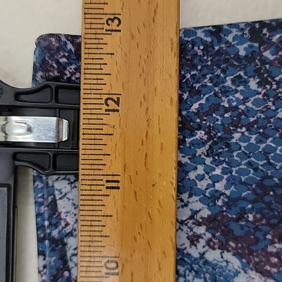 Nova Sport Blue Snakeskin Workout Leggings Pants S/M - Picture 5 of 11